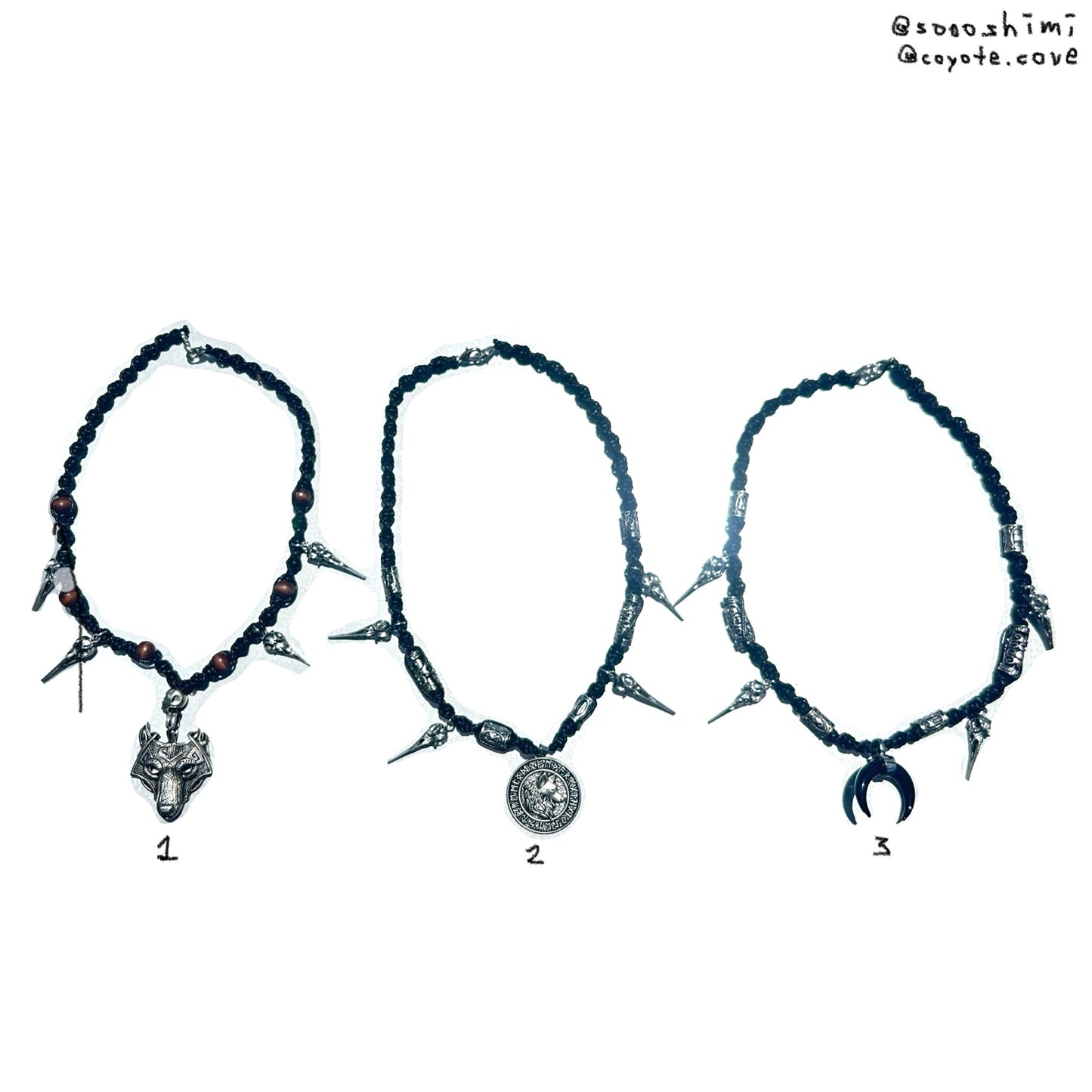 COYOTE COVE DROP 2: raven necklaces