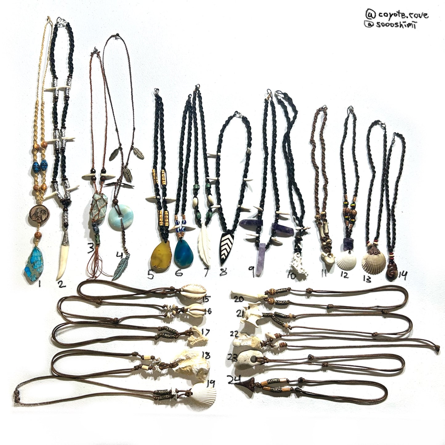 COYOTECOVE DROP 1: necklaces